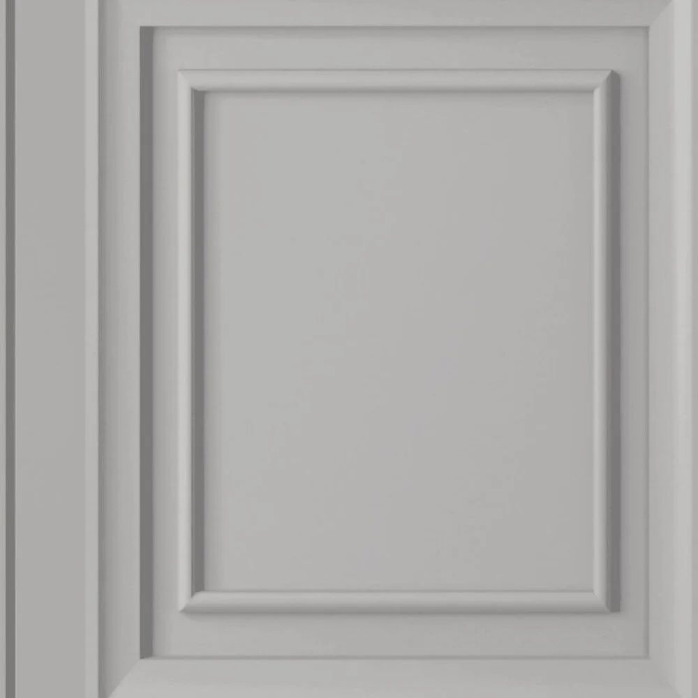 Redbrook Timeless Wood Panel Pale Steel Laura Ashley Wallpaper 114907