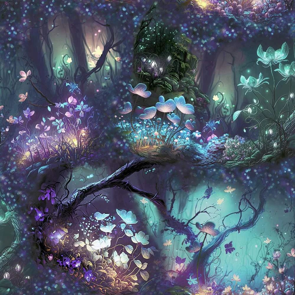 Magical Garden Multicoloured Children's Wallpaper 923804