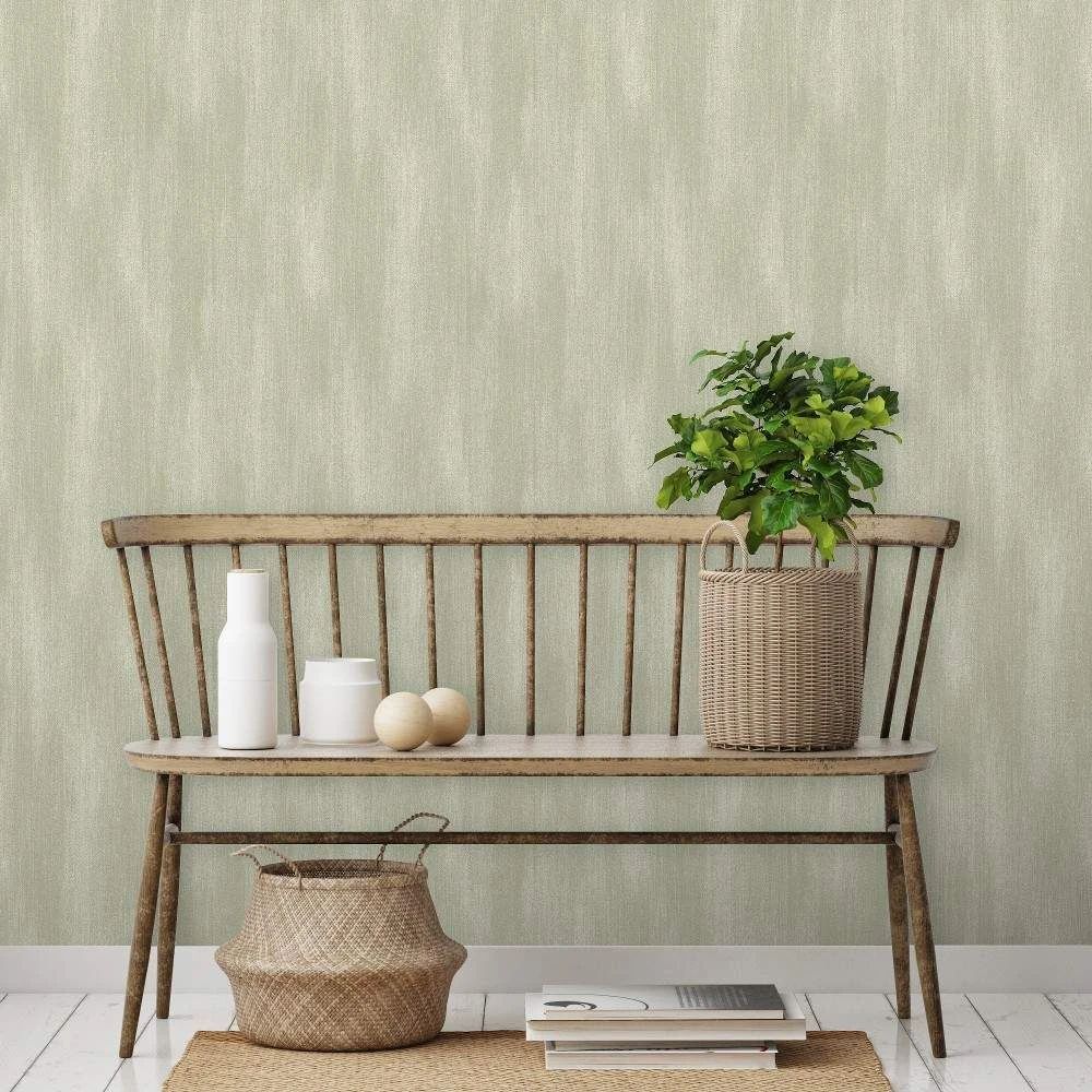 Royal Fabric Sage Green Texture Wallpaper A12205