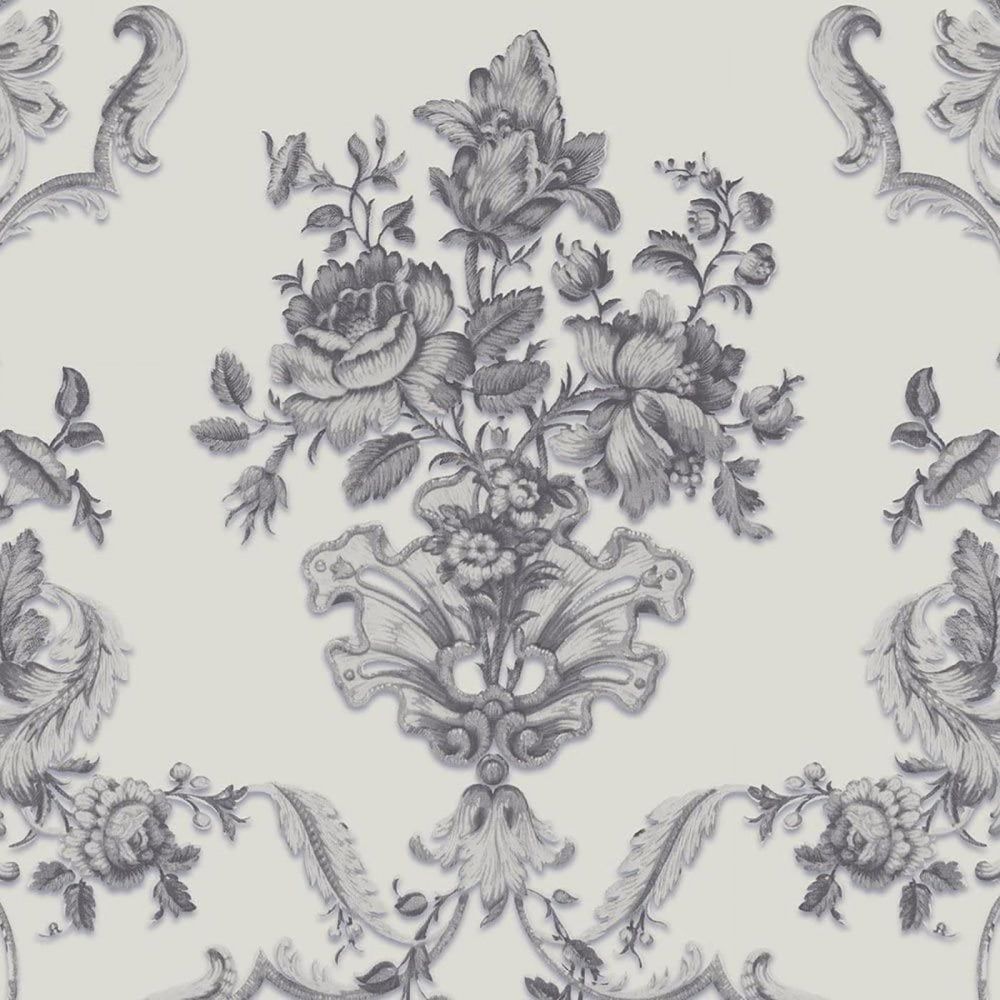 Sirpi Emperors Damask Grey Wallpaper 18423