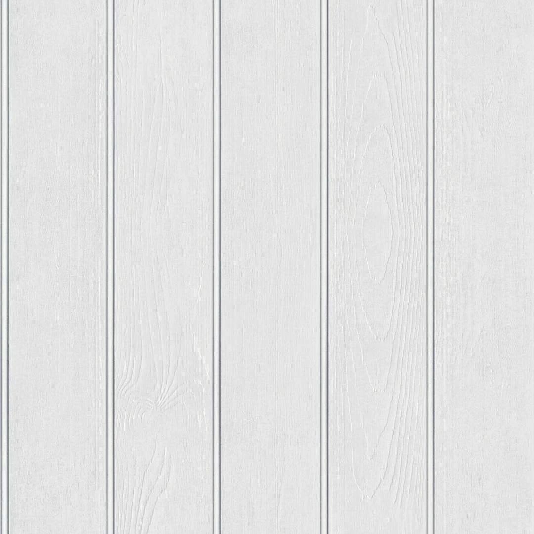 Beaded Wood White 3D Effect Country Wallpaper Realistic Wood Texture 5912