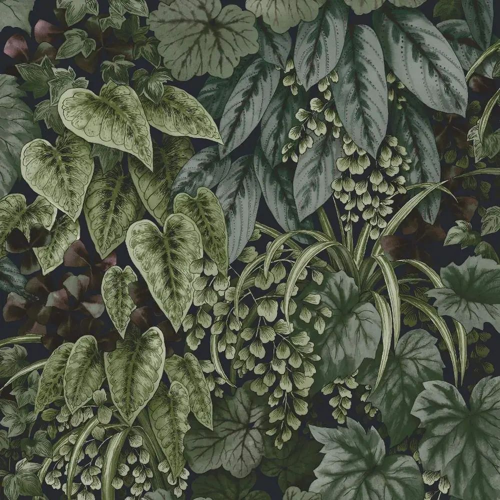 Living Wall Navy Botanical Cascading Leaves Wallpaper 13121 Living Wall Navy Botanical Cascading Leaves Wallpaper 13121