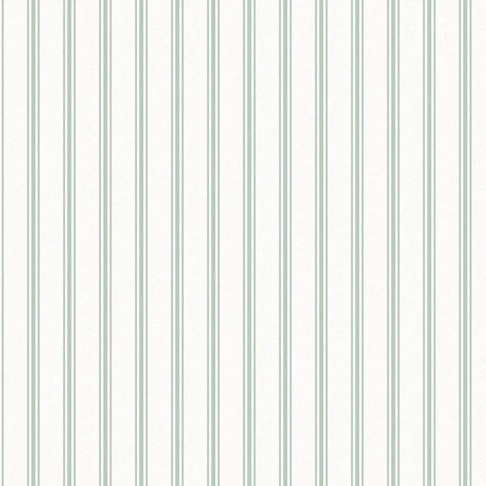 Farnworth Stripe Sage Green Laura Ashley Wallpaper 118483