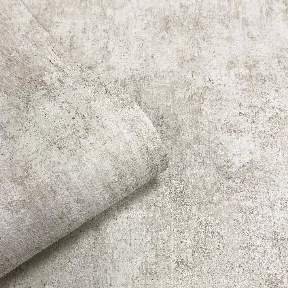 Phelan Texture Cream & Metallic Gold Ink Industrial Effect Wallpaper 209102