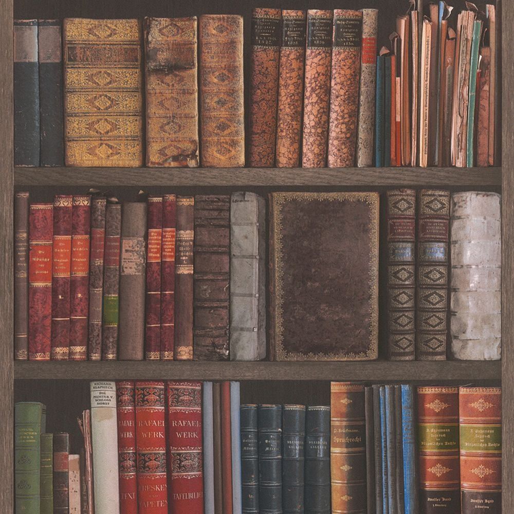 Bookcase Library Conversational Wallpaper 934809