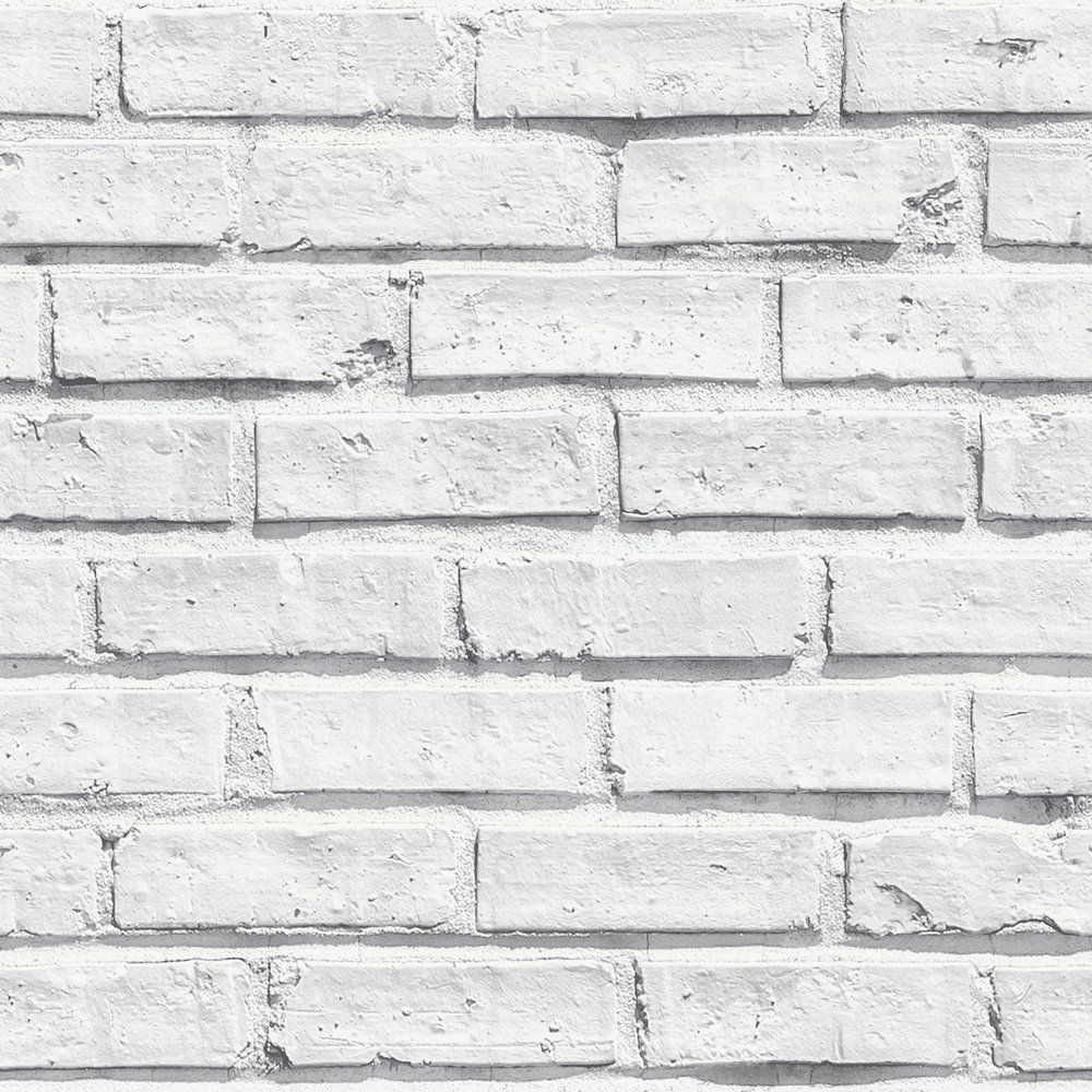 White Brick Effect Wallpaper 623004