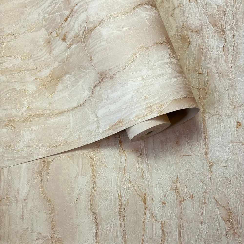 Chiara Marble Natural Italian Vinyl Wallpaper 400228