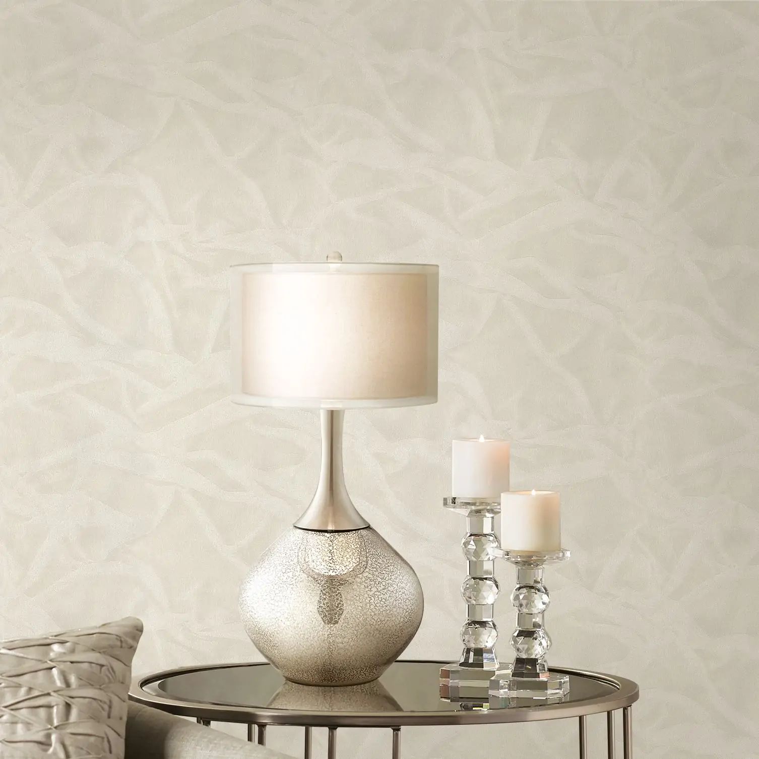 Perla II Texture Beige Luxury Vinyl Wallpaper 9088