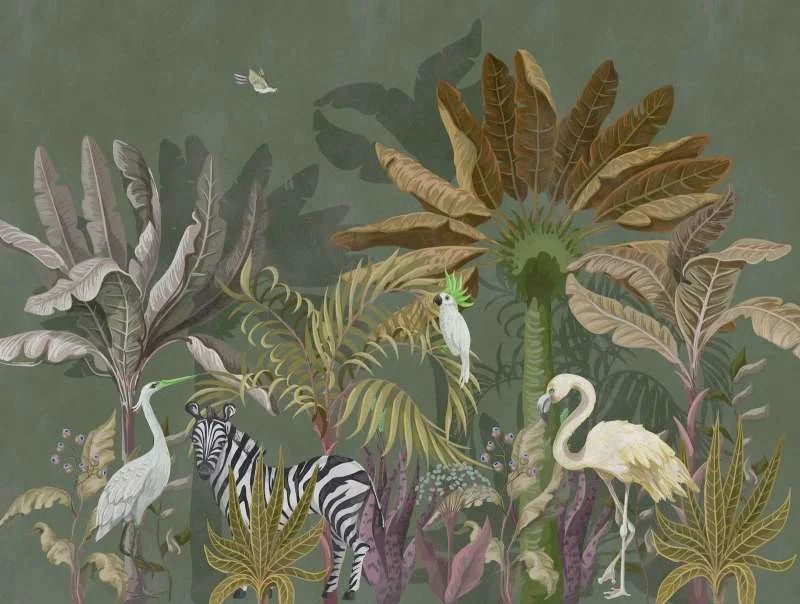 Jungle Gossip Metropolitan Stories Mural 382371