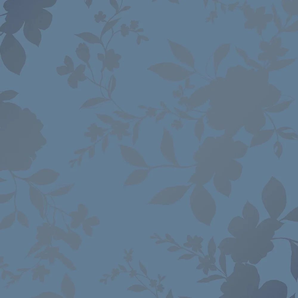 Westbourne Intertwined leaves & Flowers Midnight Blue Laura Ashley Wallpaper 118484