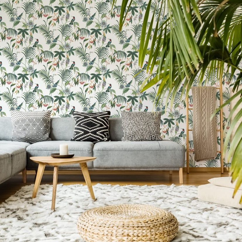 Superfresco Adilah White Floral Wallpaper 106975 | 106975
