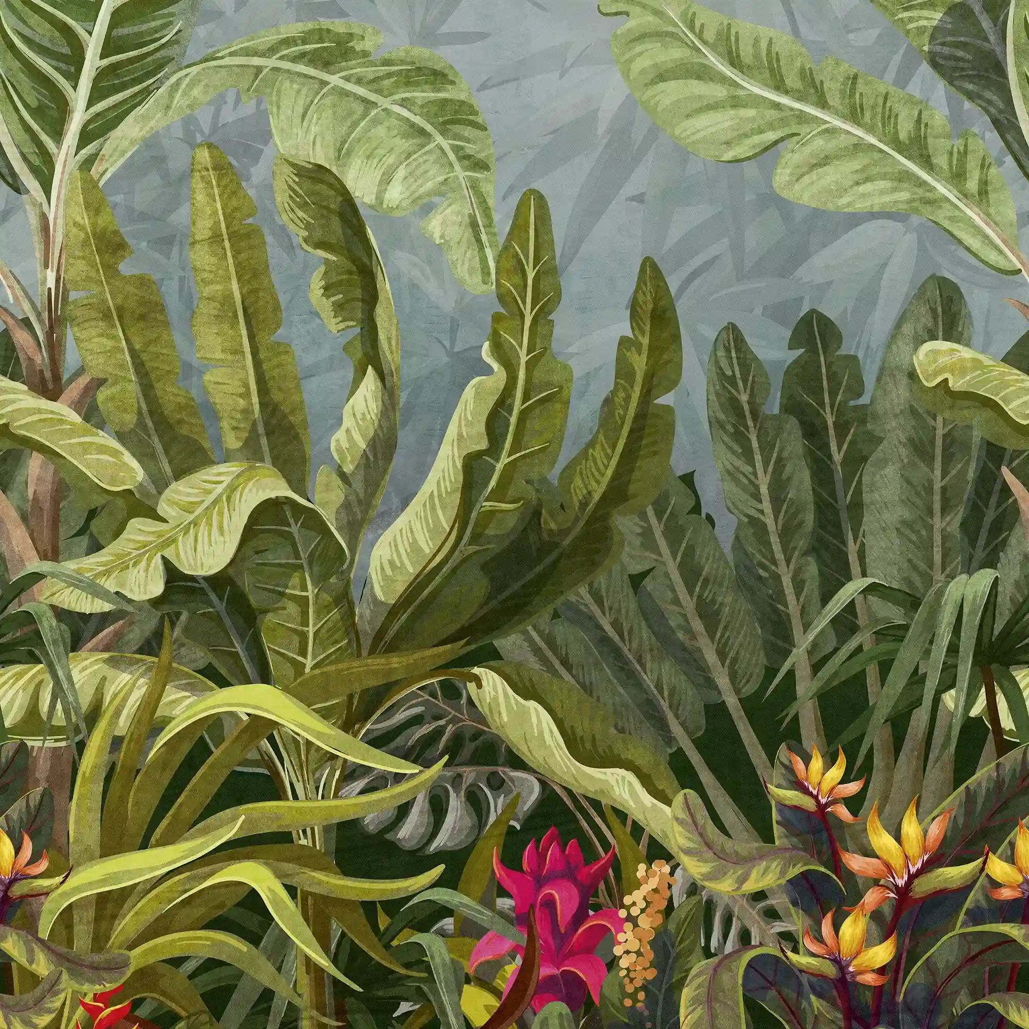 Parrot Jungle Mural Wallpaper A50701