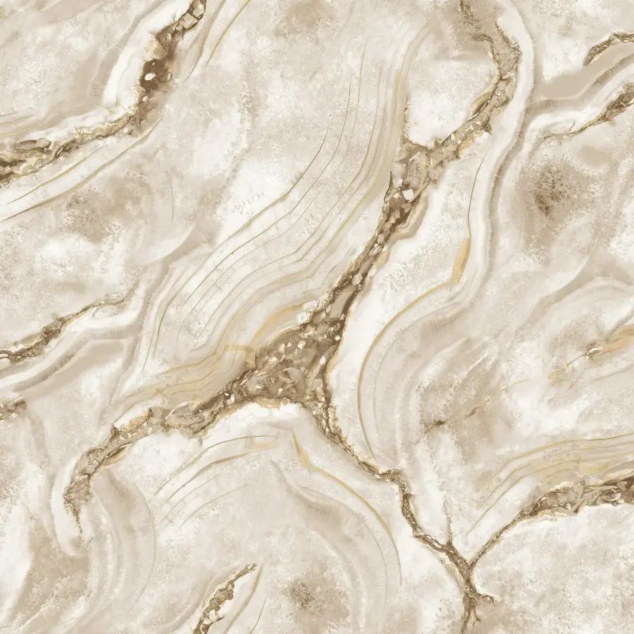Agate Marble Taupe Vasari Palmetto Italian Vinyl Wallpaper 529456