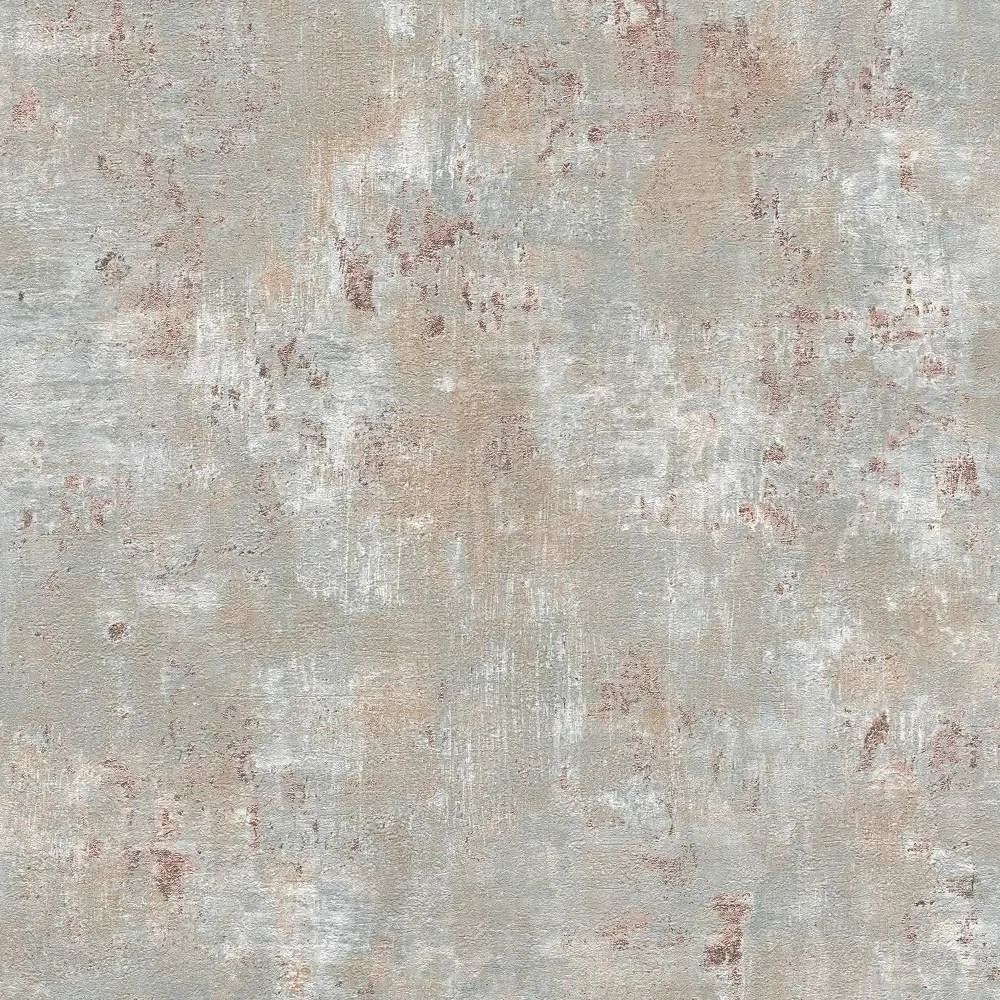 City Concrete Effect Greige Rust Stories of Life Collection Wallpaper 39670-2