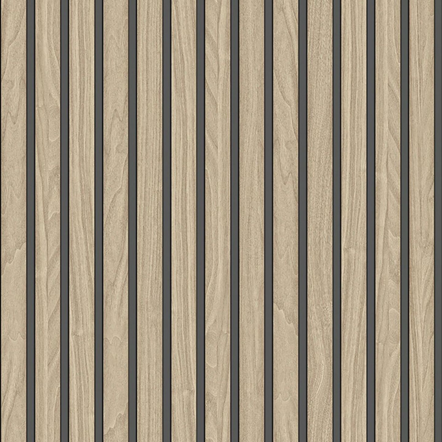 Wood Slat Light Oak Italian Vinyl Wallpaper 2921