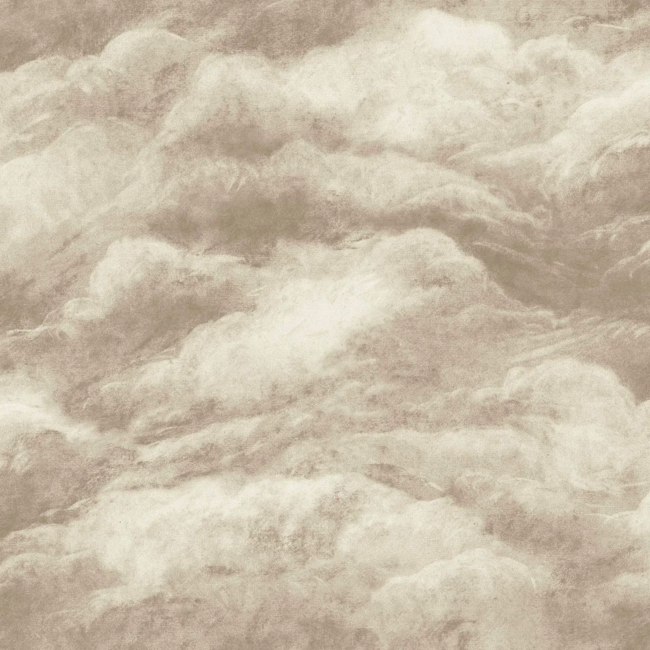 Cloud Weave Abstract Cotton Fluffy Clouds Natural Beige Wallpaper 5707