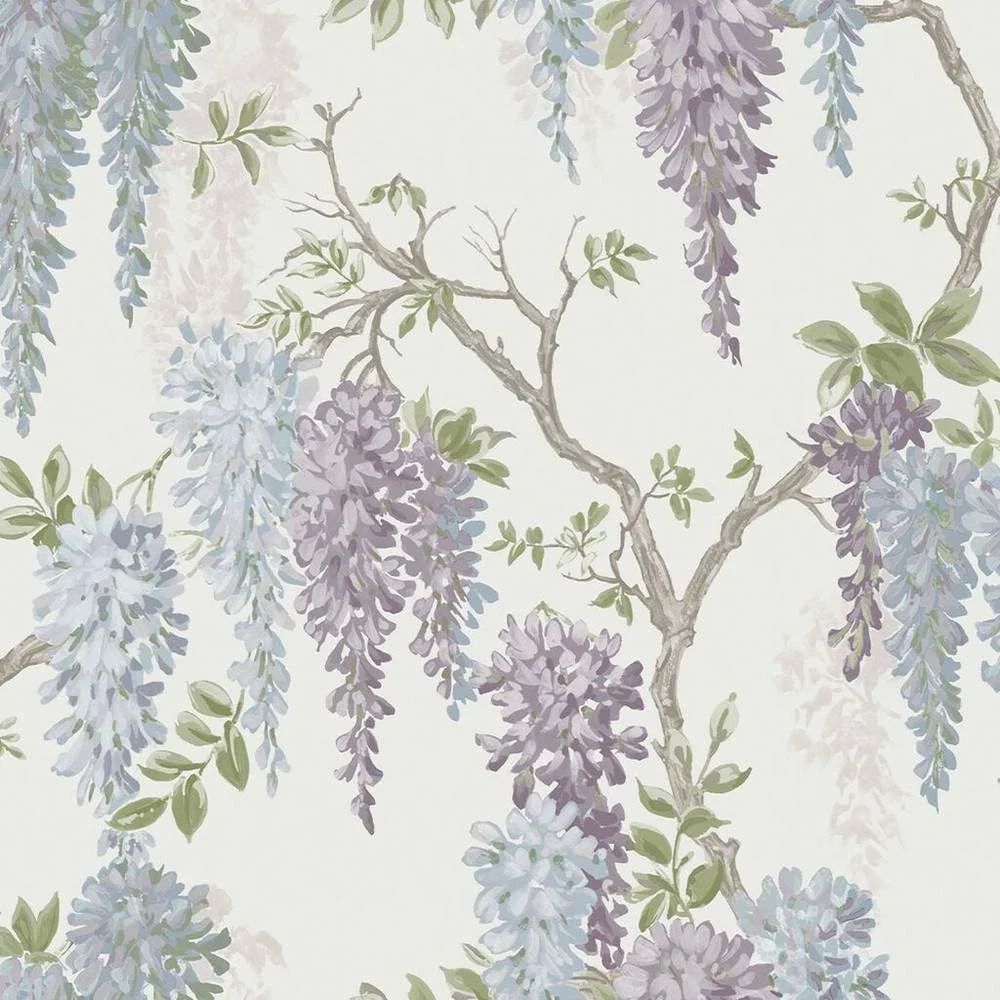 Wisteria Garden Pale Iris Laura Ashley Wallpaper 113356