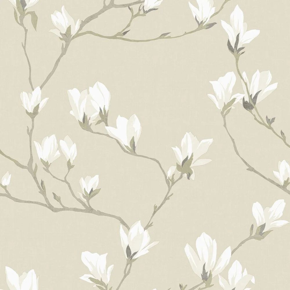Magnolia Grove Natural Laura Ashley Wallpaper 113353