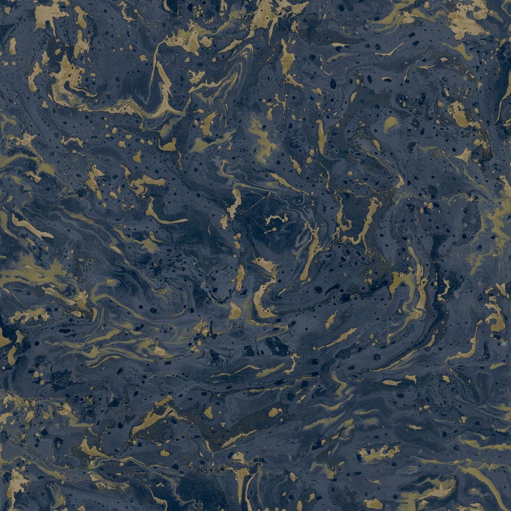 Grandeco Marble Navy Wallpaper A53109