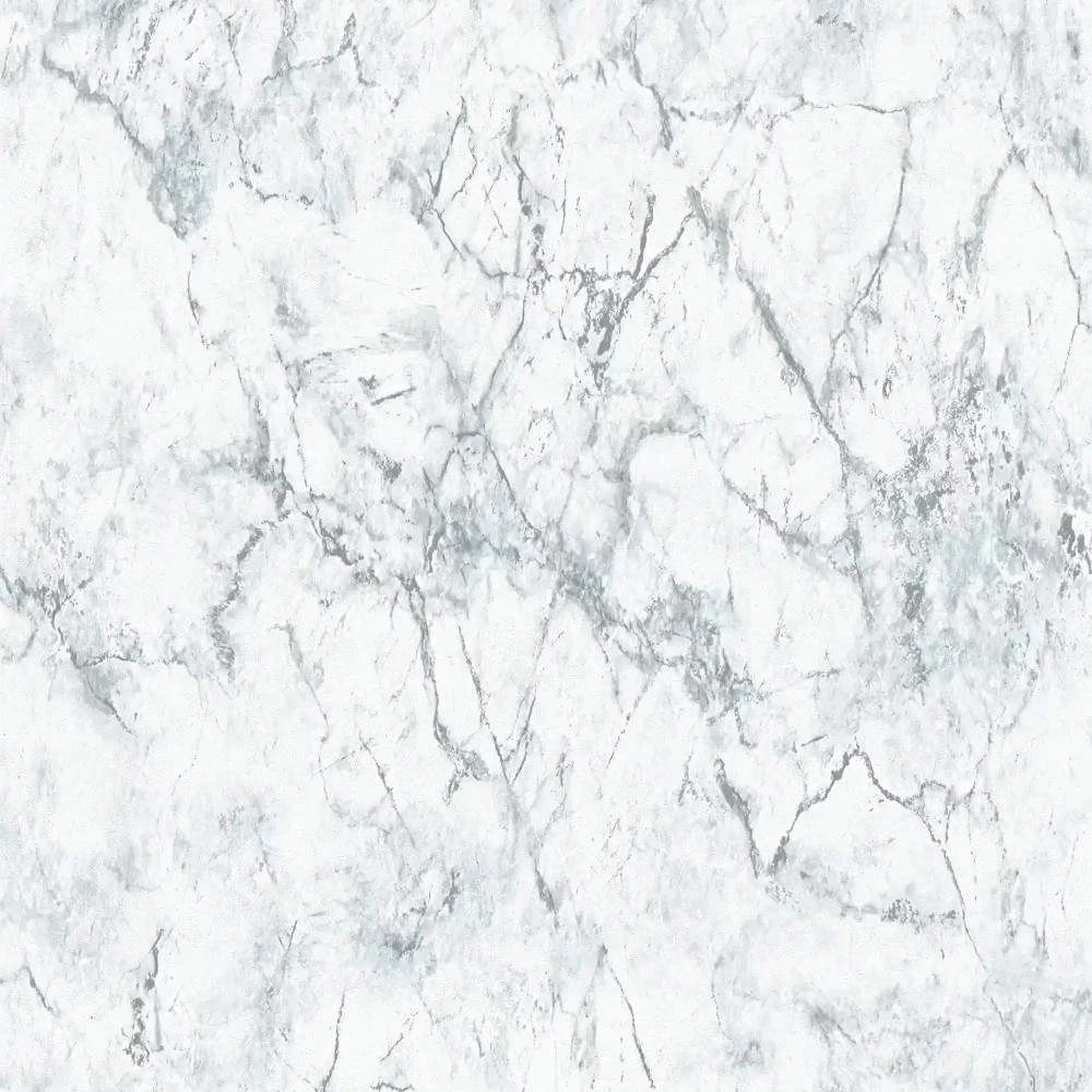 Fine Marble White & Black Vinyl Wallpaper 36157-2