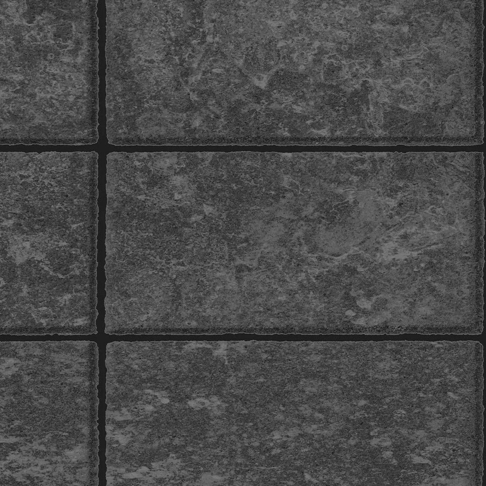 Contour New Slate Stretch Charcoal Grey Brick Wallpaper 115617