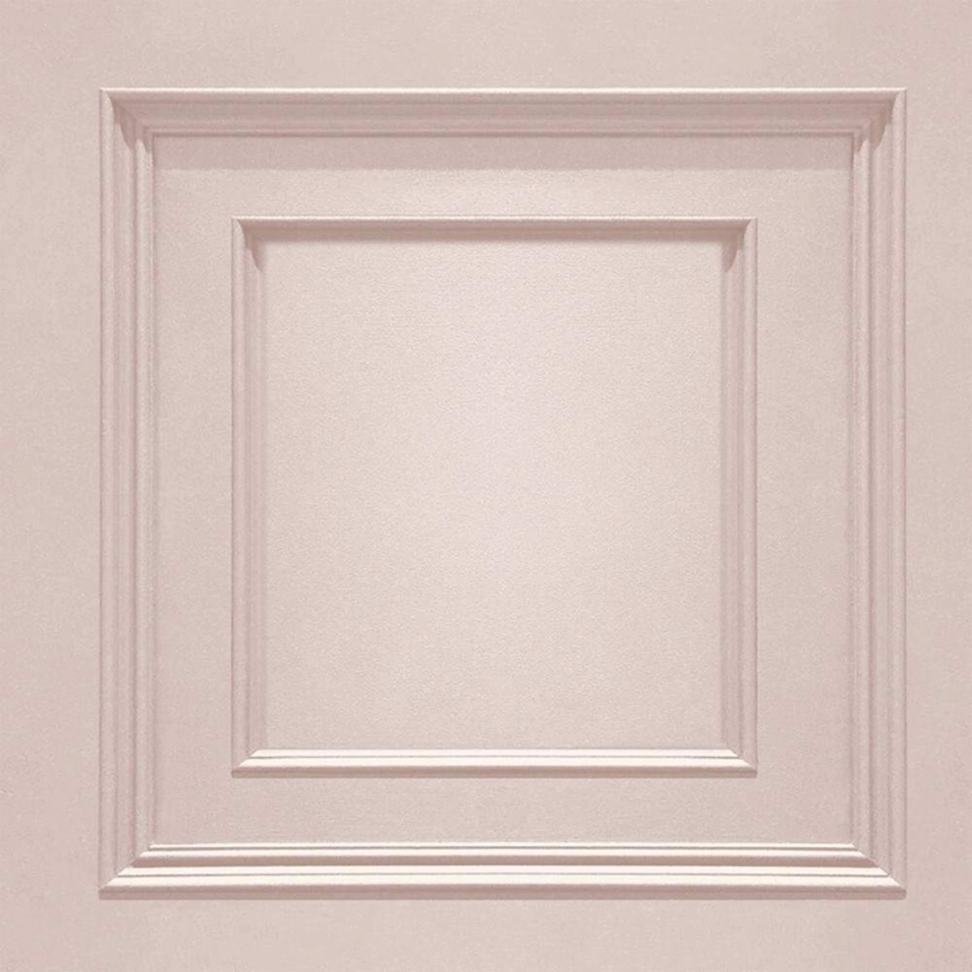Amara Panel Effect Blush Pink Italian Vinyl Wallpaper 7377