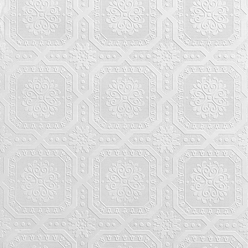 Chatsworth White Textured Paintable Wall & Ceiling Wallpaper 5842