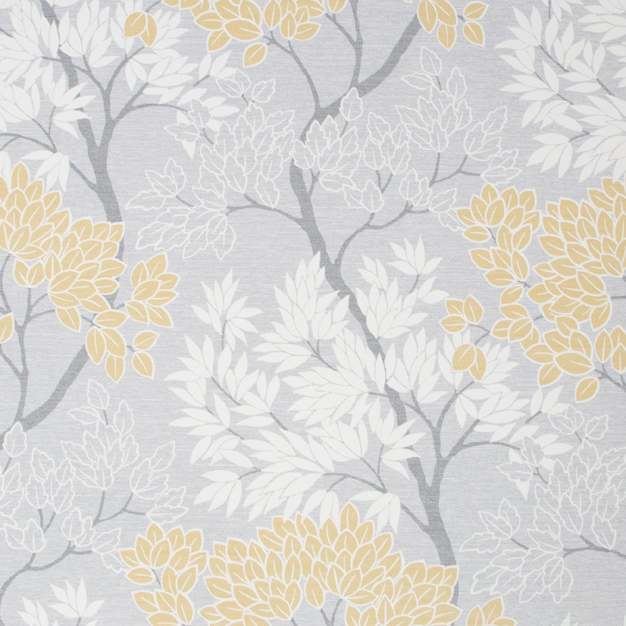 Lykke Tree Yellow Fresco Wallpaper 107746