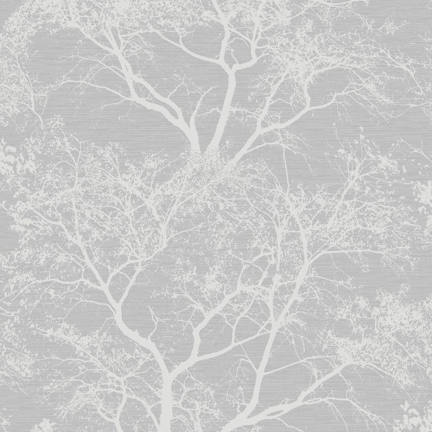 Whispering Trees Grey Wallpaper 65401