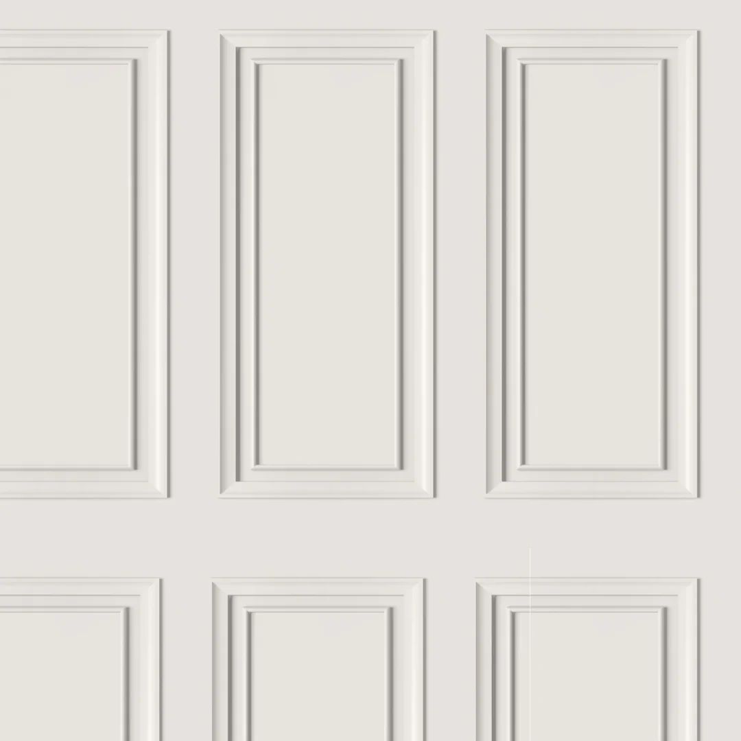 Signature Panel 3D Effect Off White Wallpaper 283265