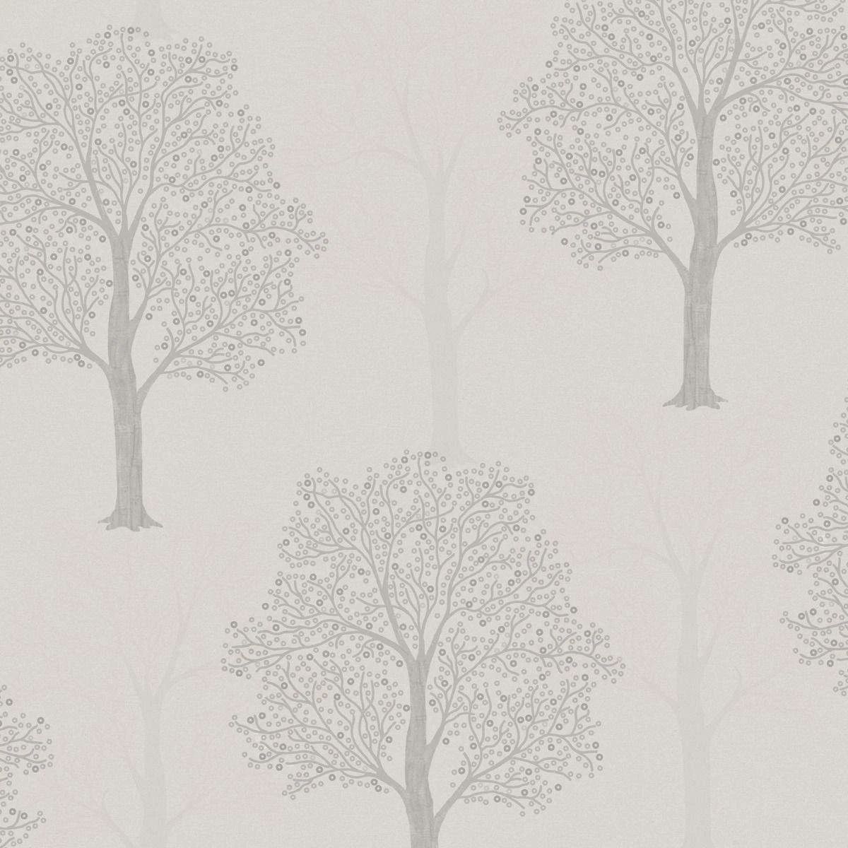 Ornella Tree's Grey Holden Opus Italian Heavy Vinyl Wallpaper 35253