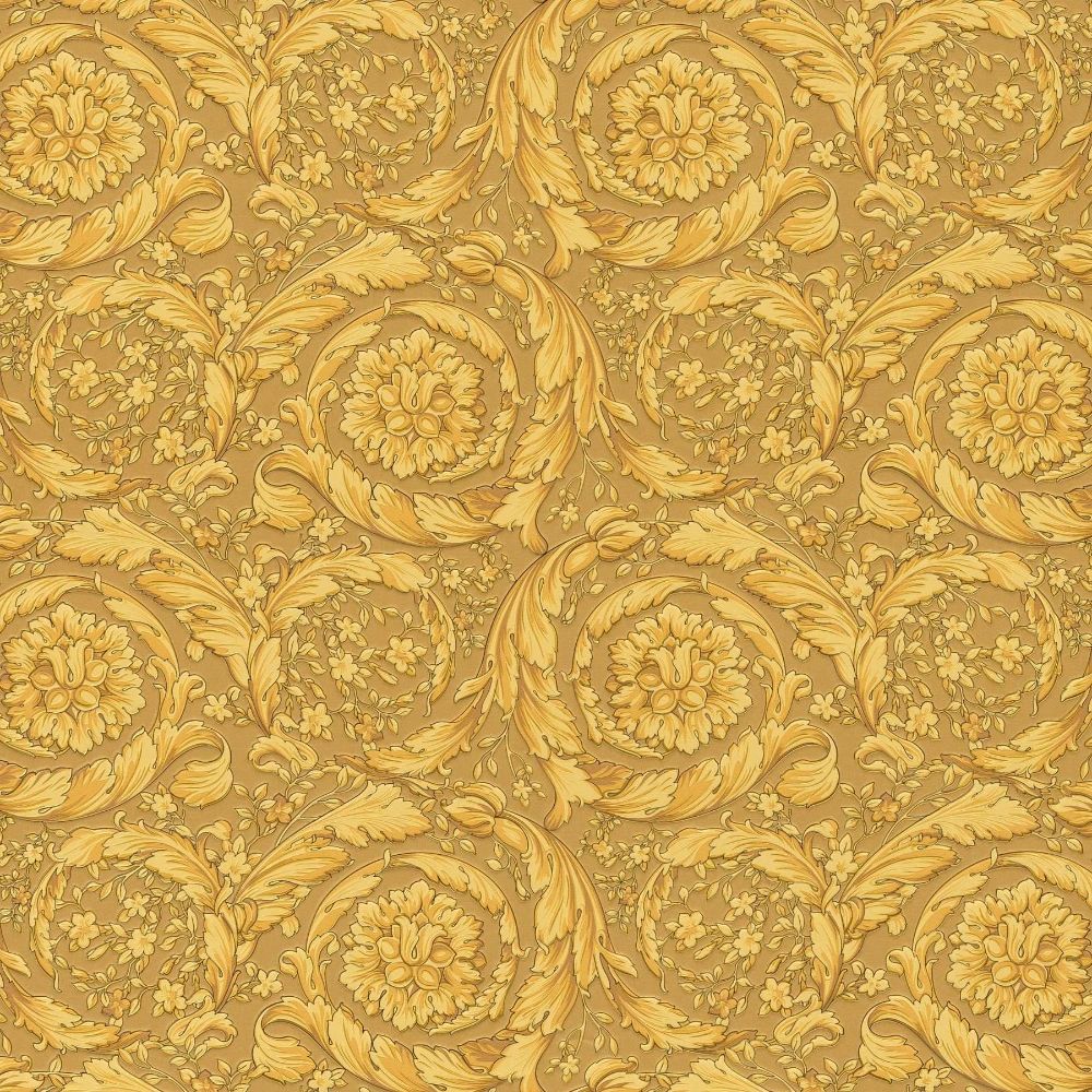 Oriental Barocco Gold Luxury Vinyl Wallpaper 935833