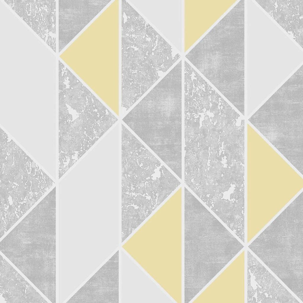 Milan Geometric Yellow Superfresco Wallpaper 106533