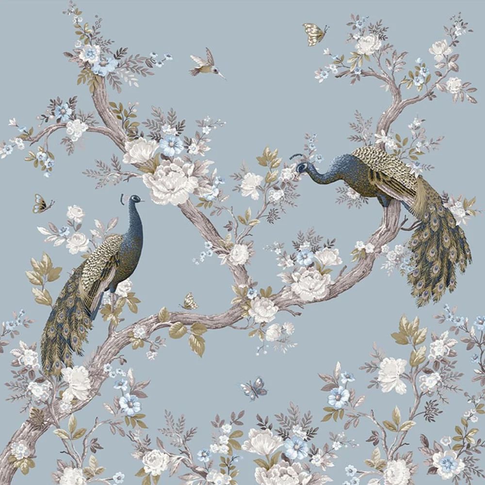 Belvedere Peacocks Laura Ashley Wall Mural 115277