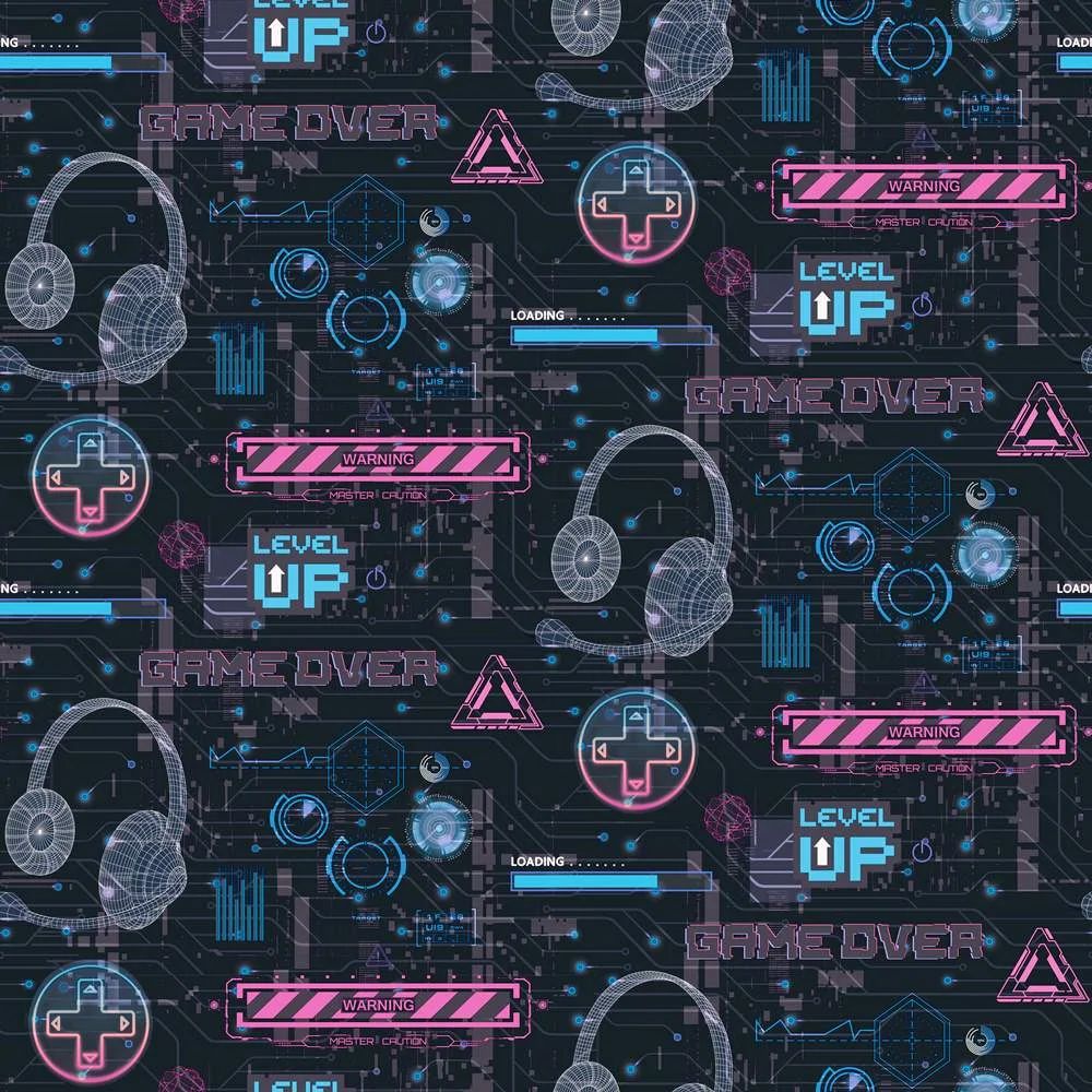 Gamer Pink Children's Wallpaper 923803