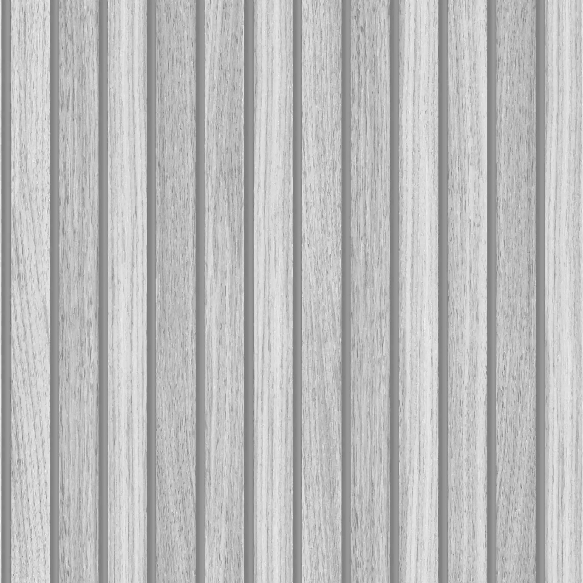 Wooden Slat Effect Grey Wallpaper 119613