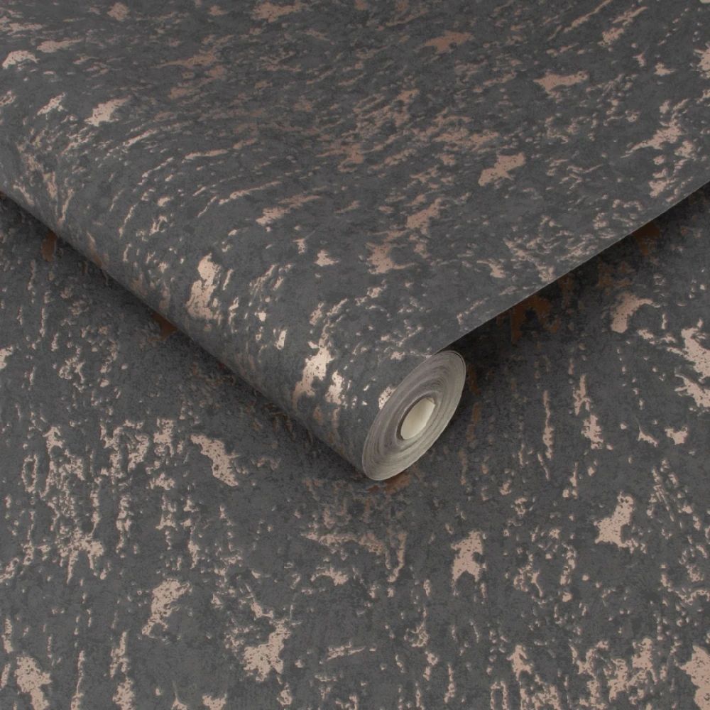 Milan Texture Black Superfresco Industrial Wallpaper 107969