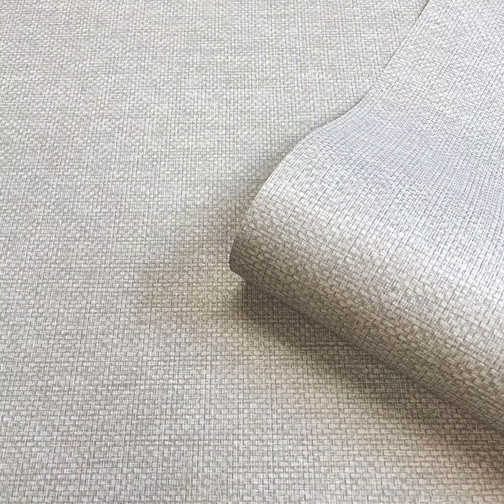 Palm Texture Silver Italian Vinyl Wallpaper 9005