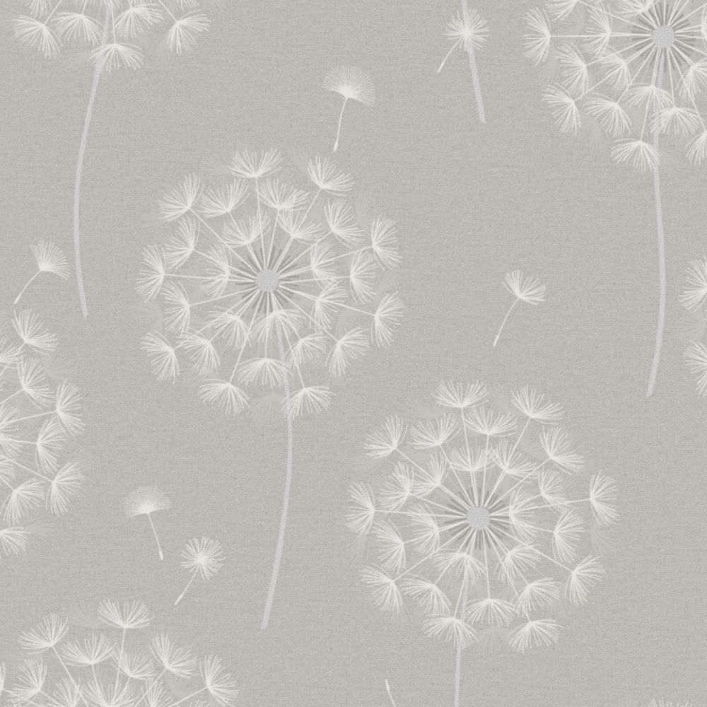 Allora Dandelion Grey Holden Opus Vinyl Wallpaper 36001