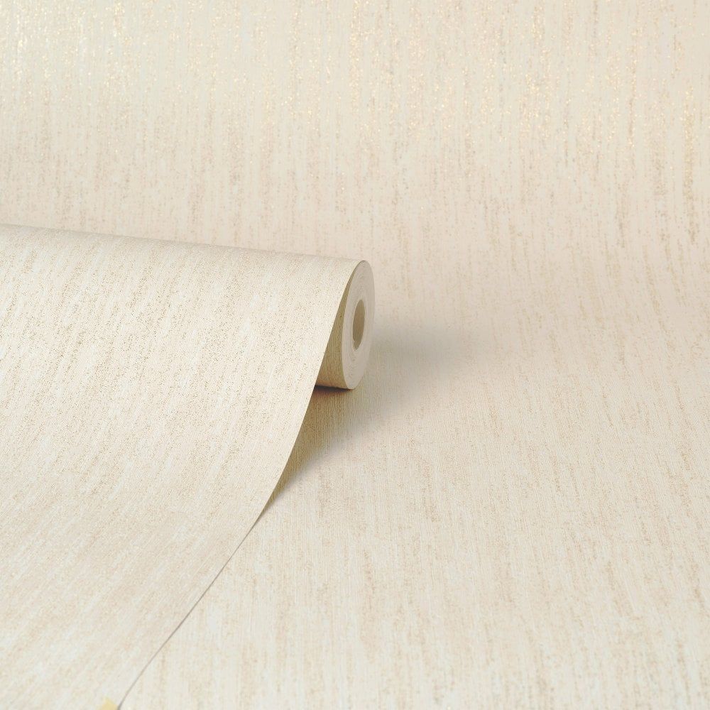 Synergy Textured Cream & Gold Vinyl Wallpaper M0870