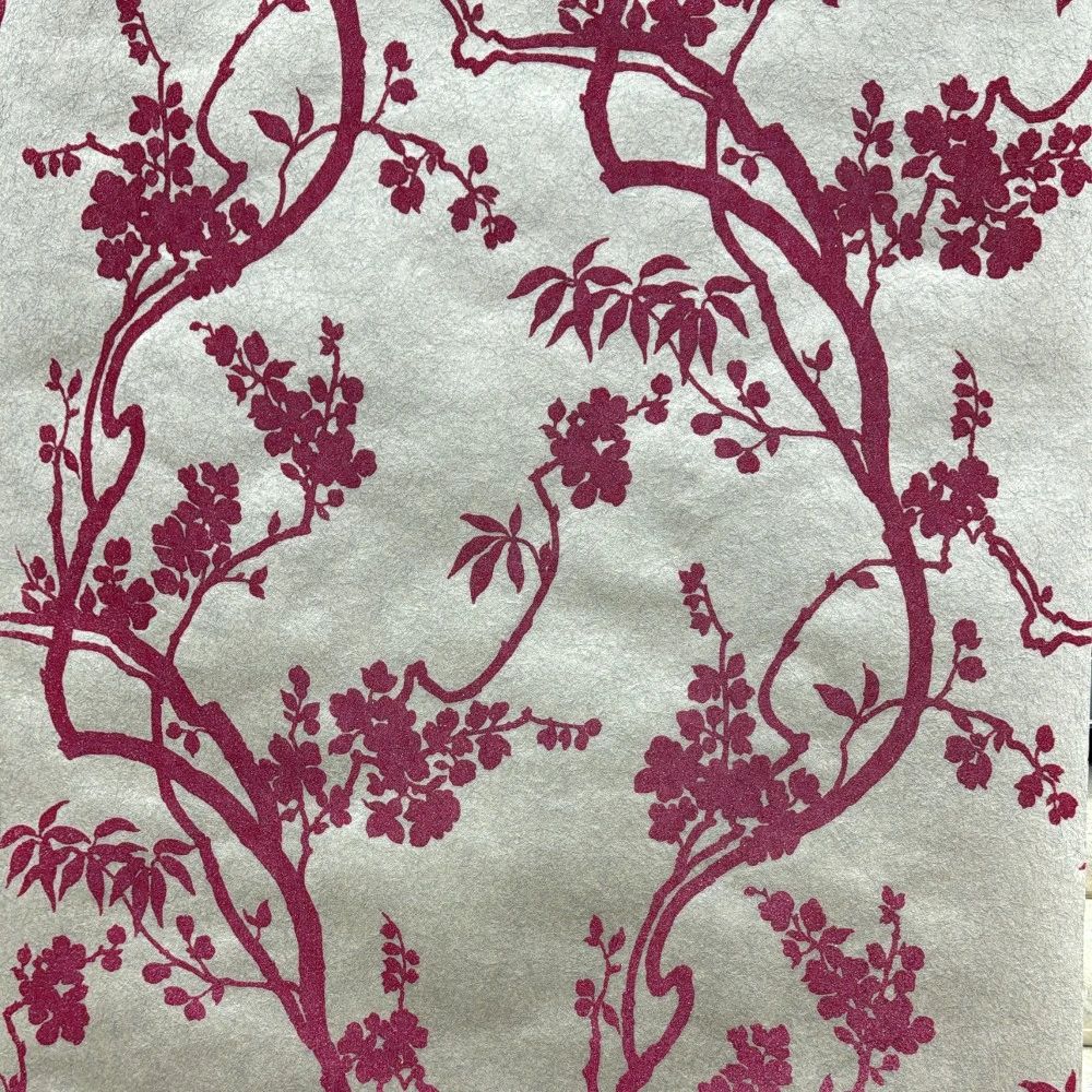 Vintage Sundown Pink Glass Beads Wallpaper 680704