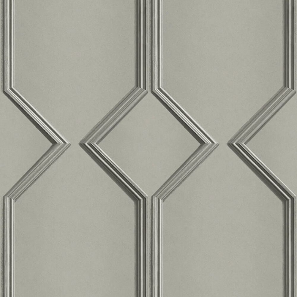 Alessia Panel Grey Satin Italian Vinyl Wallpaper 215