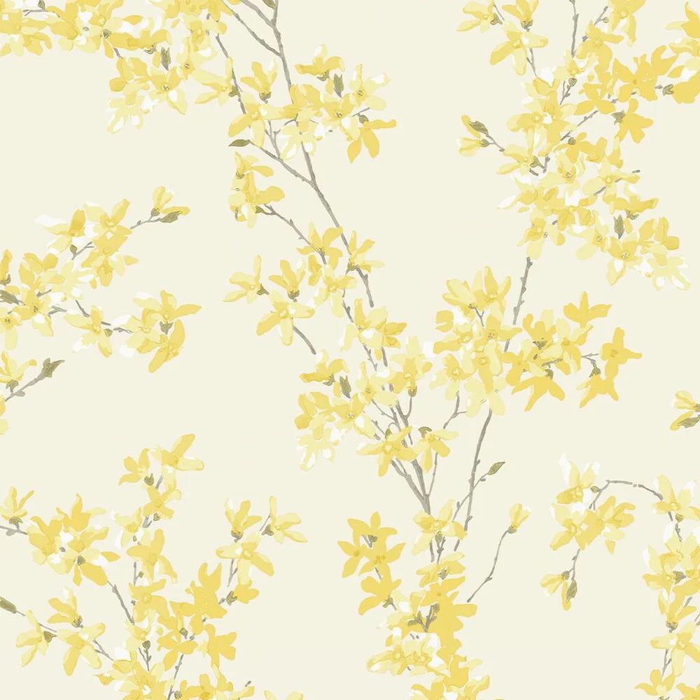 Forsythia Blossom Trail Sunshine Laura Ashley Wallpaper 113350