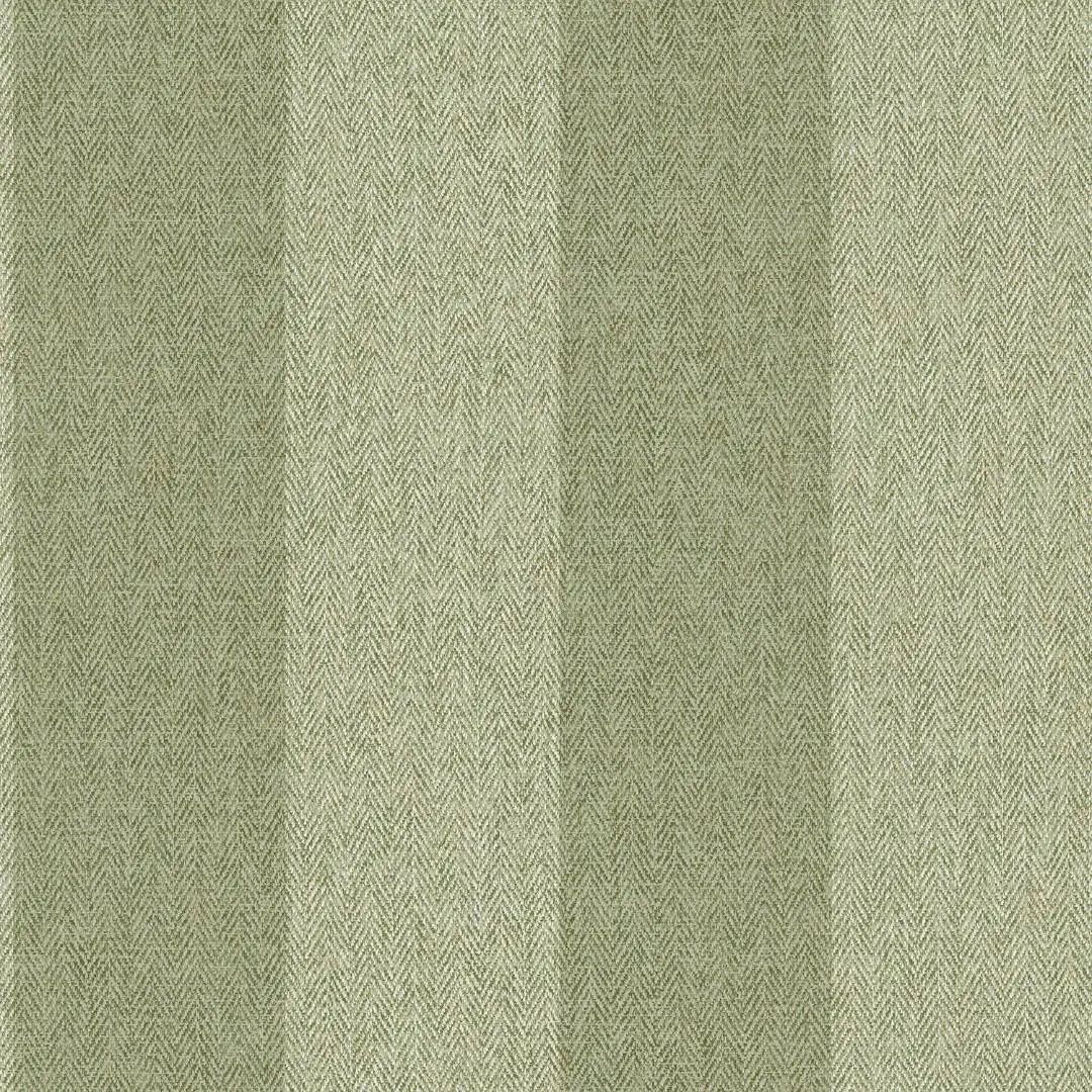 Harris Stripe Sage Green Tweed Herringbone Wallpaper by Crown M1866