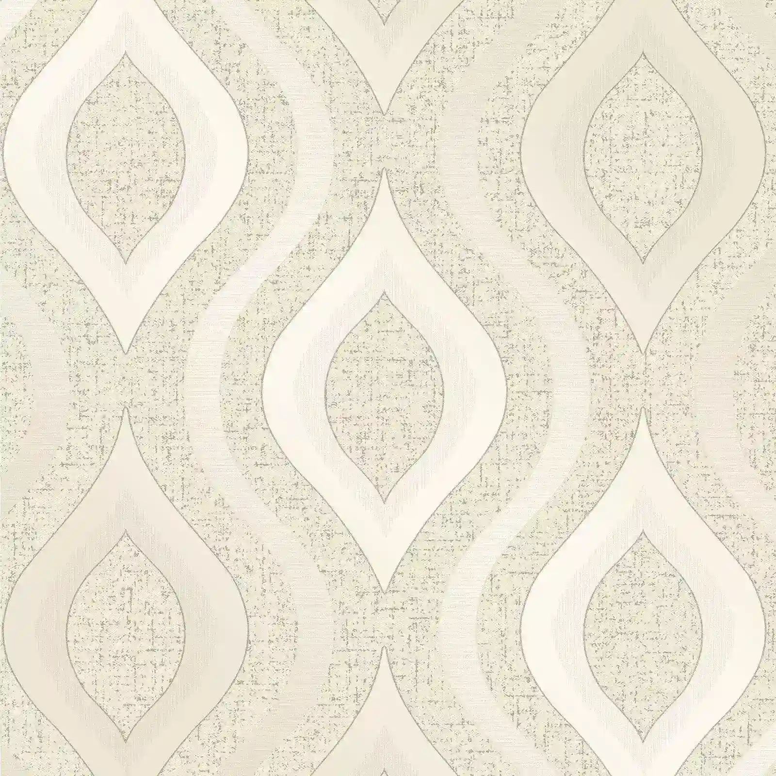 Quartz Retro Oval Gold Textured Vinyl Wallpaper FD41973