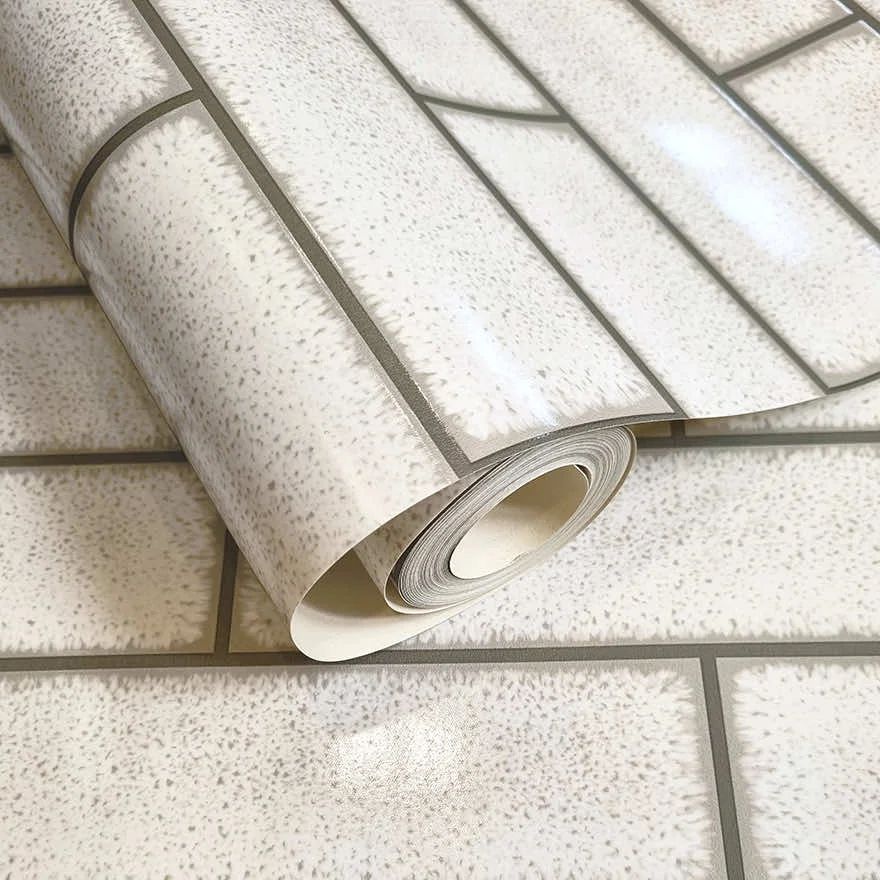 Celadon Gloss Tile Dove Kitchen & Bathroom Vinyl Wallpaper 89389