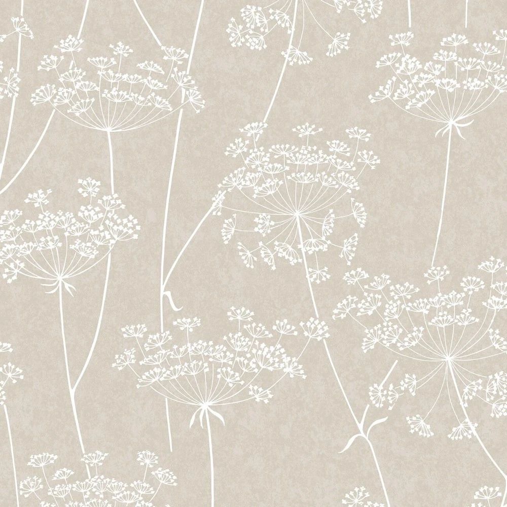 Aura Superfresco Taupe Sprig Motif Wallpaper 33-301