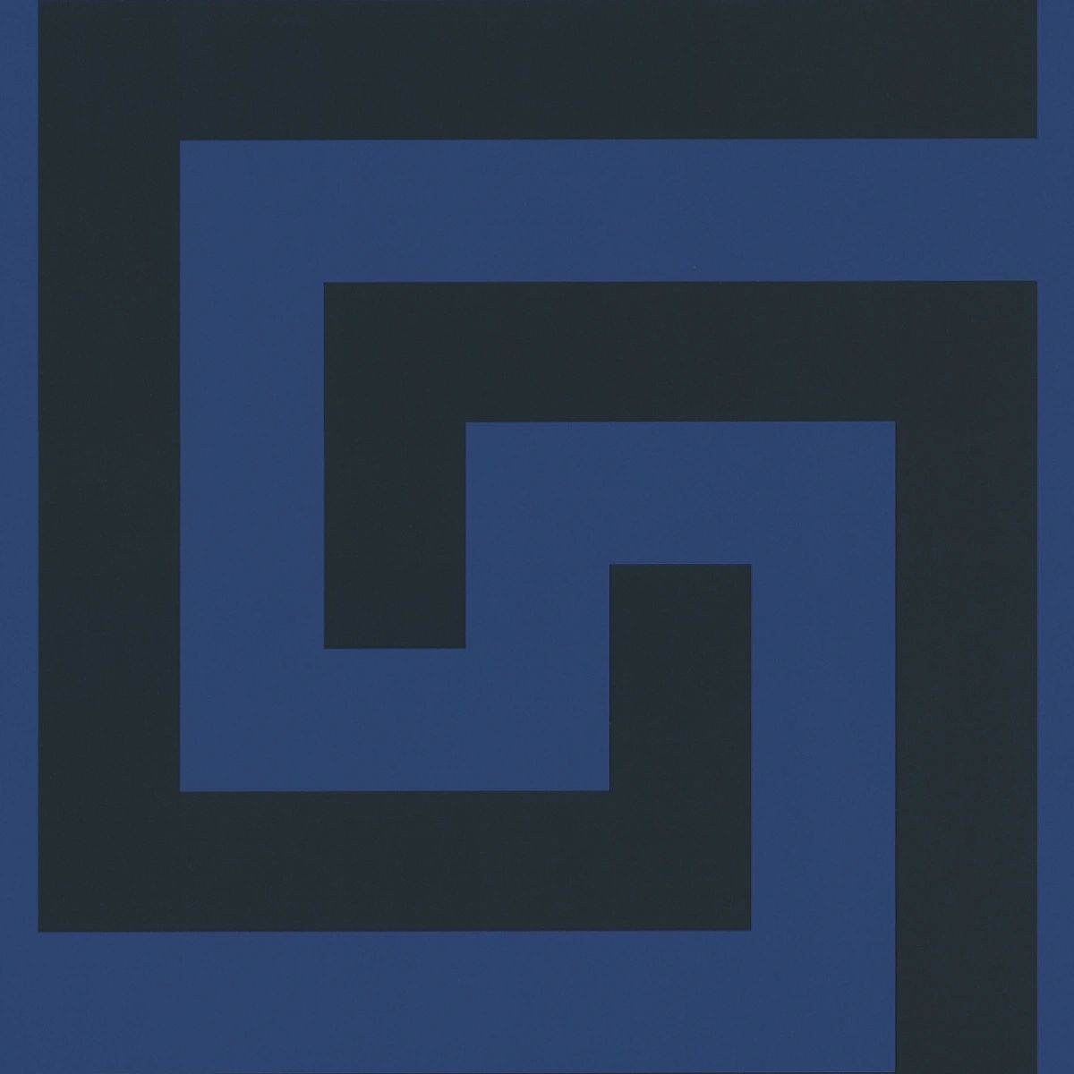 Large Greek Key Blue Luxury Vinyl Wallpaper 386093