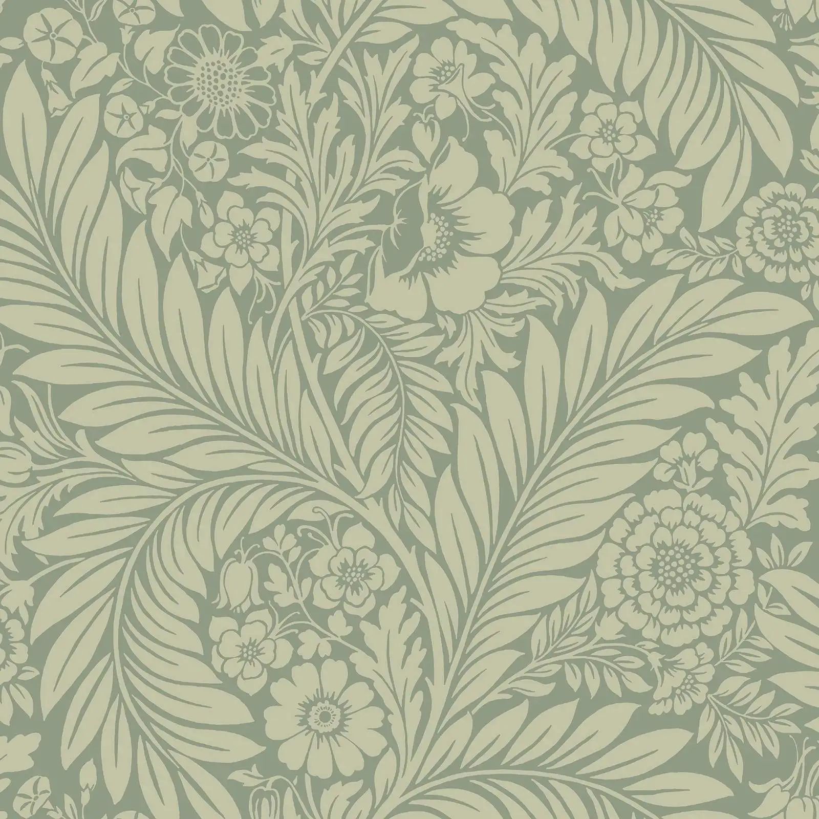 Belgravia Florence Light Green Floral Leaf Wallpaper 720