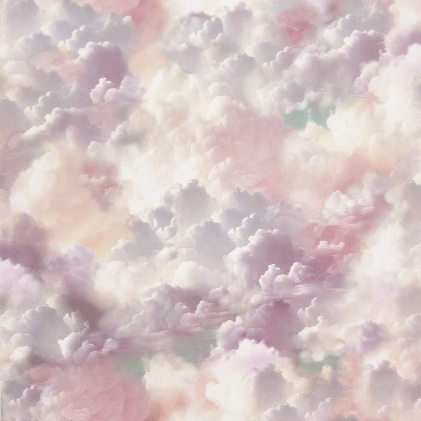 Vanilla Skies Pink Clouds Children's Wallpaper 924508